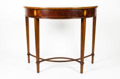Mahogany Burl Wood Free Standing Piece Console Table - 554935