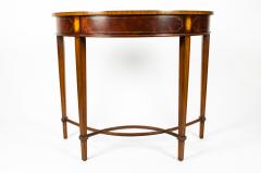 Mahogany Burl Wood Free Standing Piece Console Table - 554940