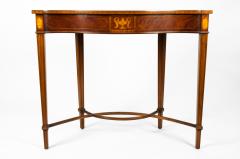 Mahogany Burl Wood Free Standing Piece Console Table - 554941