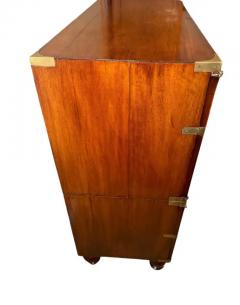 Mahogany Campaign Chest on Chest as a Cabinet - 3799115