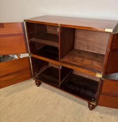 Mahogany Campaign Chest on Chest as a Cabinet - 3799128