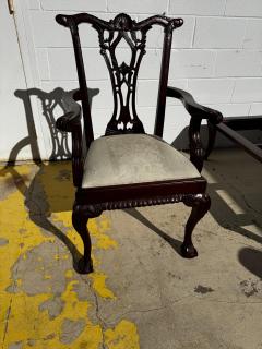 Mahogany Chippendale Style Ball and Claw Armchair - 4474486