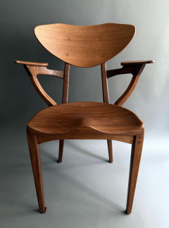 Mahogany Dining Chair by Richard Jensen Kjaerulff Rasmussen Denmark  - 4324201