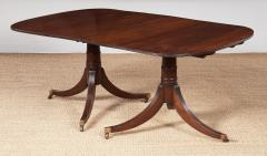 Mahogany Double Pedestal Reeded Edge Dining Table - 4212892