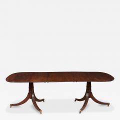 Mahogany Double Pedestal Reeded Edge Dining Table - 4213823