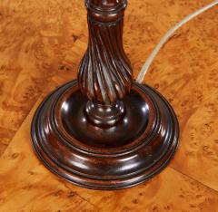 Mahogany Fluted Candlestick Lamps - 3690619