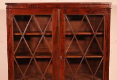 Mahogany Glazed Bookcase From The 19th Century England - 3278172