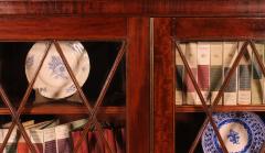 Mahogany Glazed Bookcase From The 19th Century England - 3278175