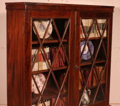 Mahogany Glazed Bookcase From The 19th Century England - 3278178