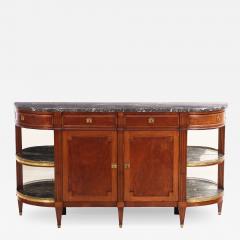 Mahogany Louis XVI Marble Top French Sideboard C 1880 - 4776802