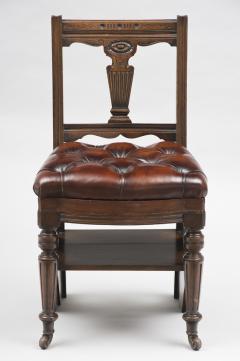 Mahogany Metamorphic Chair and Library Steps Circa 1870 - 121119