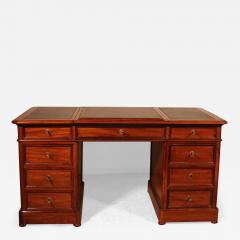 Mahogany Pedestal Desk From The 19th Century - 3733835