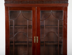 Mahogany Pediment Top Two Part Secretary - 2679619