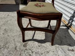 Mahogany Regency Style Needlepoint Side Chair - 4523757