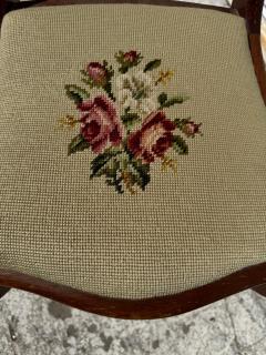 Mahogany Regency Style Needlepoint Side Chair - 4523765