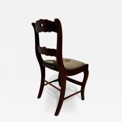 Mahogany Regency Style Needlepoint Side Chair - 4526795