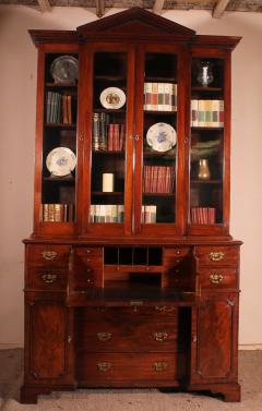 Mahogany Showcase Cabinet Or Library From The 18th Century - 3318572