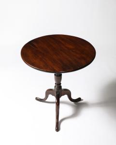 Mahogany Tilt Top Round Table England 19th C - 4210197