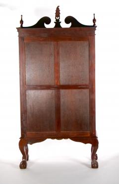 Mahogany Wood Chippendale Style Display Cabinet - 3076608