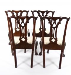 Mahogany Wood Framed 8 Chippendale Style Dining Chairs - 3301166