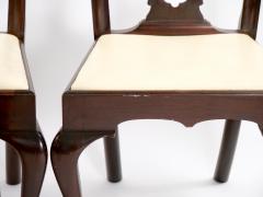 Mahogany Wood Framed 8 Chippendale Style Dining Chairs - 3301181