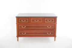 Mahogany Wood Marble Top Drawer Chest - 2471917