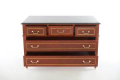 Mahogany Wood Marble Top Drawer Chest - 2471918