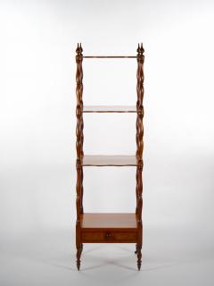 Mahogany Wood Regency Style Four Tiered Display Etagere - 3075027