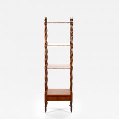 Mahogany Wood Regency Style Four Tiered Display Etagere - 3076597