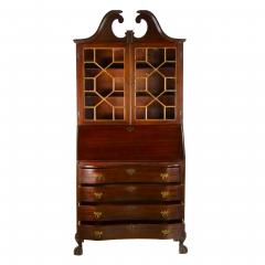 Mahogany Wood Slant Front Secretary Cabinet - 3075009