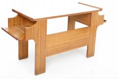 Mahogany and Laminate Modernist Desk Italy c 1950 - 4100794