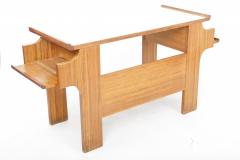 Mahogany and Laminate Modernist Desk Italy c 1950 - 4100796