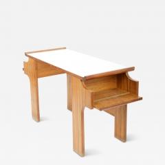 Mahogany and Laminate Modernist Desk Italy c 1950 - 4102045