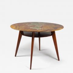 Mahogany and Onyx Center Table Italy c 1950 - 3045252