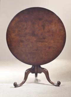 Mahogany tilt top tripod tea table in the manner of Chippendale  - 1449404