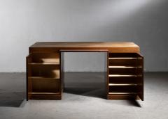 Mahogany two sided desk - 4746472