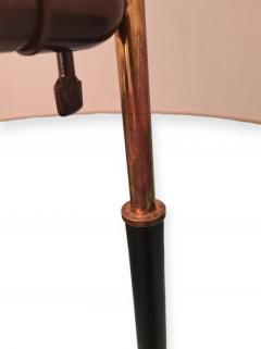 Maija Heikinheimo Maija Heikinheimo Floor Lamp MH801 in Linen Leather Valaistusty Artek 1950s - 4173871