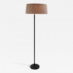 Maija Heikinheimo Maija Heikinheimo Floor Lamp MH801 in Linen Leather Valaistusty Artek 1950s - 4176874
