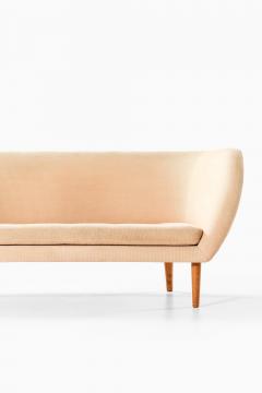 Maija Liisa Komulainen Rare Sofa in Fabric and Leather by Maija Lissa Komulainen 1950s - 4564941