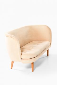 Maija Liisa Komulainen Rare Sofa in Fabric and Leather by Maija Lissa Komulainen 1950s - 4564946