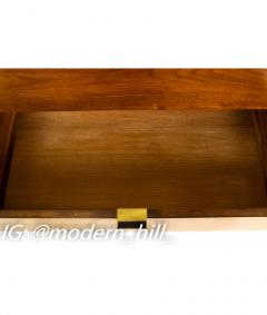 Mainline by Hooker Mid Century Walnut Roll Top Secretary Desk - 1839769