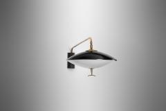 Maison Arlus Adjustable Black Lacquered Metal Wall Light by Maison Arlus France ca 1950s - 4294794