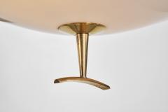 Maison Arlus Black Lacquered Metal Saucer Wall Lights by Maison Arlus France 1950s - 3555418