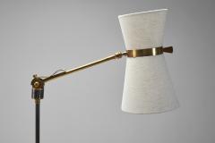 Maison Arlus Brass Floor Lamp with Tripod Base by Maison Arlus Attr France 20th Century - 4108051