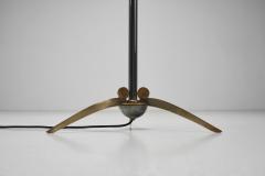 Maison Arlus Brass Floor Lamp with Tripod Base by Maison Arlus Attr France 20th Century - 4108072