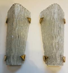 Maison Arlus French 1960s Arlus Murano Glass Wall Lamps - 3373046