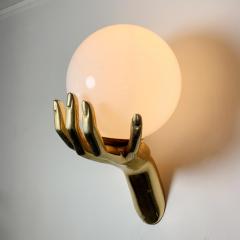 Maison Arlus Maison Arlus Gilt Bronze Hand Wall Sconce France 1970s - 3042210