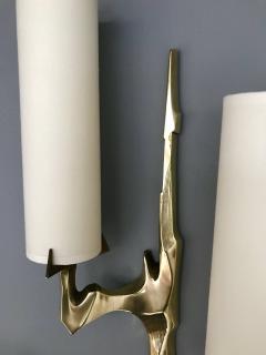 Maison Arlus Pair of Bronze Sconces by Arlus France 1960s - 839895