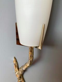 Maison Arlus Pair of Bronze Sconces by Maison Arlus France 1960s - 955177