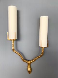 Maison Arlus Pair of Bronze Sconces by Maison Arlus France 1960s - 987876